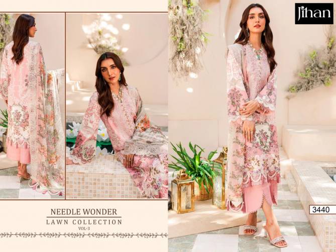 Needle Wonder Vol 3 By Jihan Cotton Pakistani Suits Wholesale Shop In Surat
